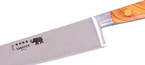 Тиерс-Исард Тиерс Исард сабатиер 8 инчен Готвачки Нож Со Рачка Од Маслиново Дрво