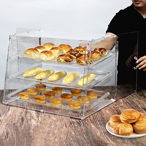 Исчистете ја кутијата за Прикажување Тесто пекарски Леб За Прикажување Кабинет За Колачиња Кутија За Десерти За Десерти За Храна Држач Со
