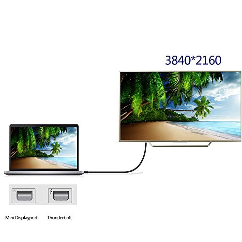 Anbear Mini DisplayPort ДО HDMI Кабел 4k, Гром До HDMI Кабел 6 Стапки ДО 4K@30HZ