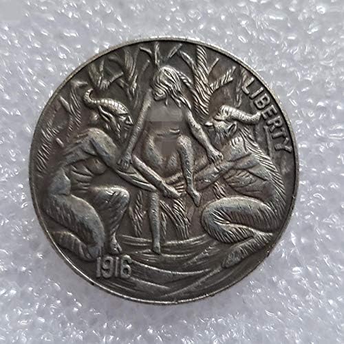 Американски Морган скитници во 1916 година ретка ретка бафало сребрена монета пријатели колекционер на семејство значајно