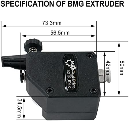 Комплет за екструдер со екстрадудер со 3Д печатач со двојно погон е погоден за повеќето печатачи на пазарот
