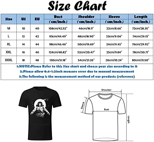 БЕУУ Машки Летни Маици Со Кратки Ракави Смешни Вселенски Мајмунски Принт Врвови На Екипажот Спортски Тренинг Секојдневни Основни