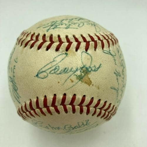Атлетиката на Атлетика во 1954 година во Филаделфија А потпиша Бејзбол во Американската лига ЈСА Коа - Автограмирани бејзбол