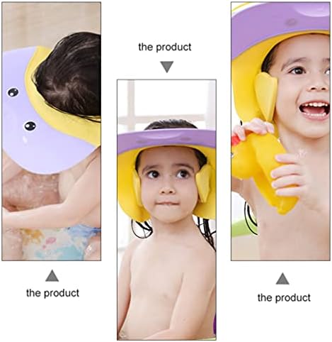Toyandona шампон капачиња за миење на косата капа капа за капење мека прилагодлива визир капа безбеден шампон туш за капење капа за бања за дете бебе деца деца без вода ?