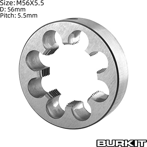 Burkit Metrich M56 X 5,5 Round Threading Die, M56 x 5.5 Машинска нишка умира десна рака