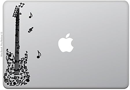 Kindубезна продавница MacBook Air/Pro 11/13 инчен MacBook налепница за гитара музичка нота музика музика црна M714