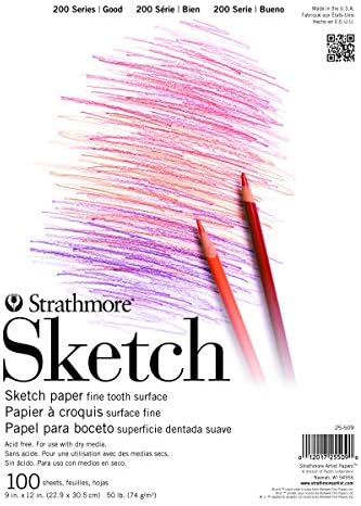 Strathmore 5 x 8,5 Студентски цртеж подлога, 5,5 x8.5, 40 листови