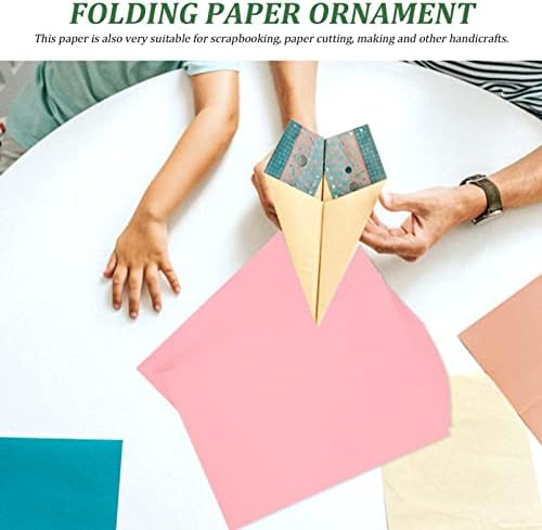 Sewacc 80 листови картони со дебела хартија за хартија хартија хартија хартија за преклопување хартија оригами DIY хартија за картички за уметности