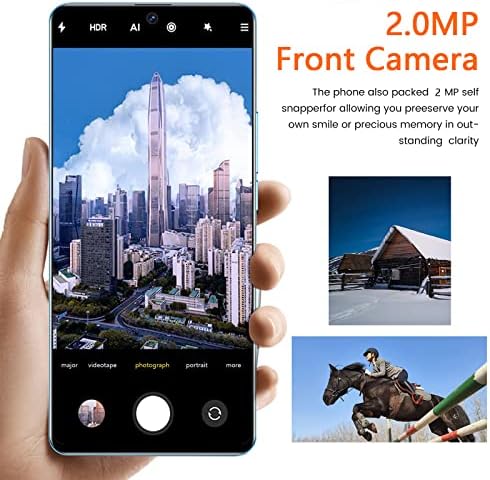 Паметен телефон Byikun, 13 Pro Android 8.1 Smartphone HD Телефонски целосен екран, Dual SIM Отклучен и 128 GB Smart Temman, 2 GB RAM+16 GB ROM,