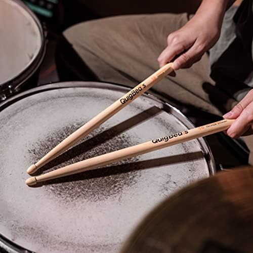 Quigbeats Drum Sticks, Premium Hickory 5B Drumsticks, стапчиња за тапани за возрасни и деца 1 пар