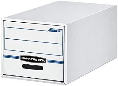 Bankers Box 00722 Store/Figor File File Storage Cox, легално, бело/сино