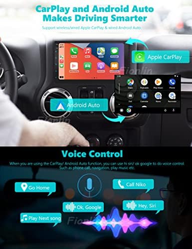 Андроид 10 Автомобил Стерео Резервна Камера 2 Din Радио Carplay Auto Bluetooth Главна Единица Двоен Din 7 Инчен Екран НА Допир 1080p Видео