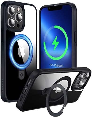 CASEKOO За Iphone 13 Pro Случај Со Магнетни Невидливи Штанд [Воена Заштита Капка] [Компатибилен Со MagSafe] Shockproof Тенок
