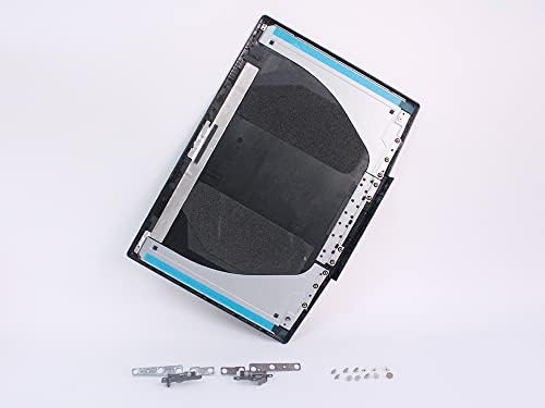 ECLASS LCD заден капак и завртки и шарки поставени црни за Dell Ins-Piron Gaming G3 15 3500 3590 Blue Logo Top Case со комплет за шарки за