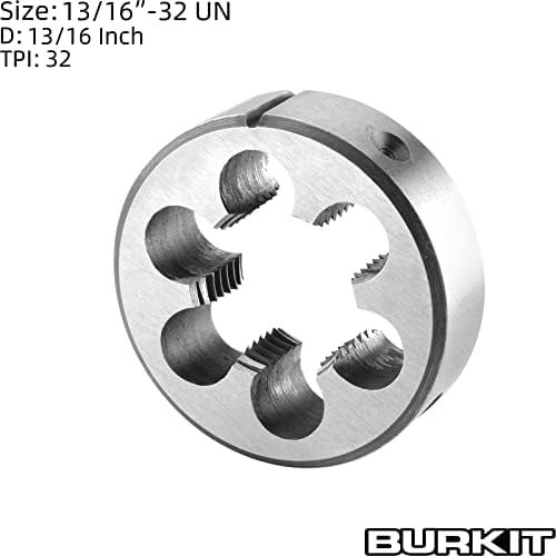 Burkit 13/16 -32 UN Round Threading Die, 13/16 x 32 UN машина нишка умира десна рака