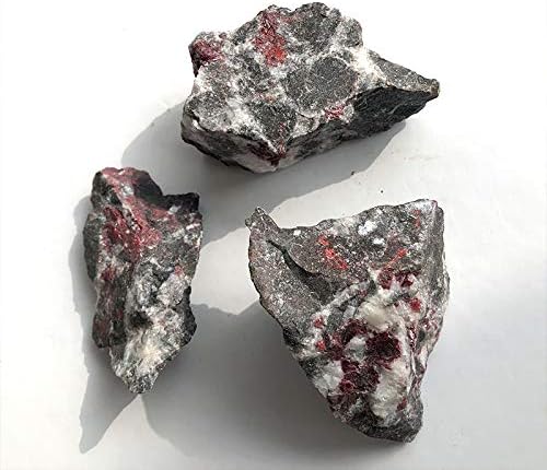Природен камен 1pc 50g Природно суров скапоцен камен минерал груб кристал цинабар соборен камен скапоцен камен чакал за продажба