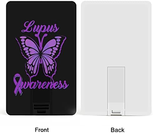 Пеперутка Лупус Свест Лента КРЕДИТНА Картичка USB Флеш Персоналните Меморија Стап Клуч За Складирање Диск 32G