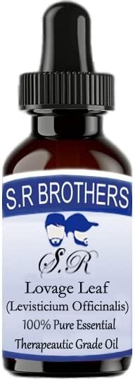 S.R браќа Lovage Leaf чисто и природно есенцијално масло од одделение со капнување 15 ml