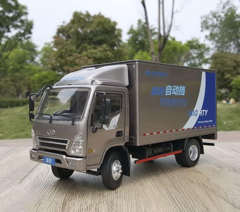 За Hyundai Mighty Truck Brown 1/24 Diecast камион претходно изграден модел