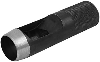 X-Ree Leather Craft Strap Remat Hollow Hole Punch Hand Tool Black 22mm Dia (Cinturón de Cuero Craft Strap Doad Punch Herramienta