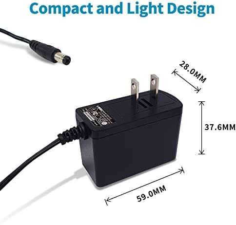 Unifive 6W Universal 12V 0,5A AC/DC Адаптер Префрлување на електрична енергија со 5 приклучоци за адаптер што може да се изберат,