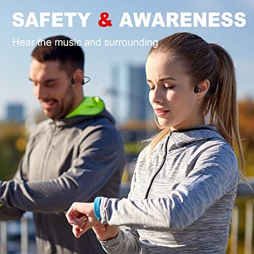 Слушалки за спроводливост на коските Bluetooth 5.2 Слушалки за трчање Слушалки за спроведување Слушалки за безжични коски за велосипедизам,