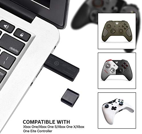 Безжичен адаптер се вклопува за Xbox One/Xbox Series X/S, Usergaing Xbox Безжичен адаптер компатибилен со Windows 10, 8.1, 8, 7, Fit for Xbox One Controller, Elite Series 2 и Xbox One X/S