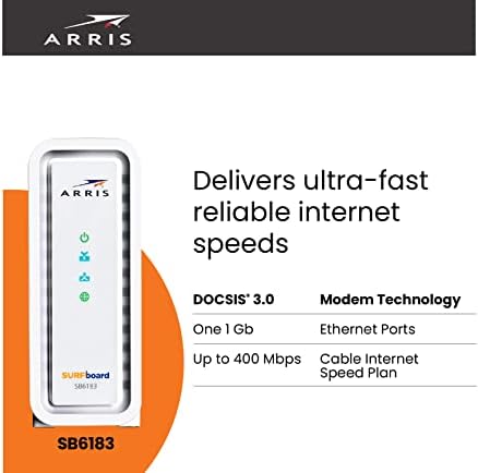 ARRС Сурфање Даска SB6183 DOCSIS 3.0 Кабелски Модем &засилувач; W21 AX6600 WiFi 6 Мрежа Подготвени Рутер Пакет | Мрежа Со Вашиот Кабел