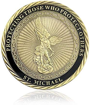 Сад Фби Предизвик Монета Колекција Свети Мајкл Спроведување На Законот Монета Воен Подарок.