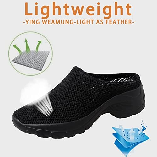 Левос плетете удобност половина случајна платформа Поддршка на отворено чевли со лак за дишење црни чевли за жени