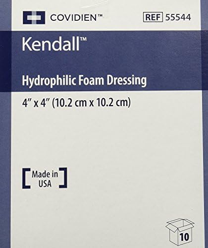 Облекување на хидрофилна пена на Кендал Копа - кутија 4x4 од 10 - KND55544_BX