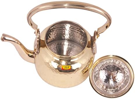 Shiv Shakti Arts® Brass чај сак/кетали/котел, 600 ml - за правење чај и кафе за сервирање на кафе