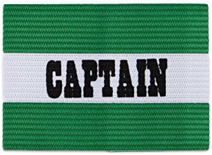 Бенд за рака на капитенот на Шампион Спорт Капетан - Унисекс ткаени еластични најлонски капитен на капитен на рака за фудбал, фудбал,