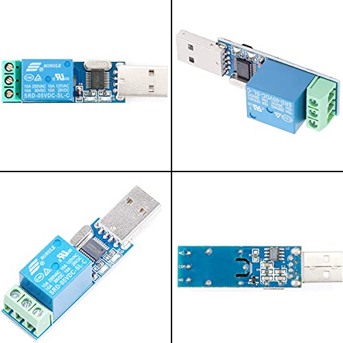 Dkardu LCUS - УСБ -реле за тип 1 USB USB Switch USB Intelligent Control Switch 5V, 10A / 250VAC, 10A / 30VDC со 2M USB продолжен