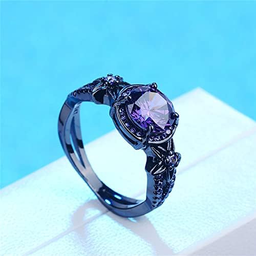 2023 Исклучителен виолетова циркон прстен за женски ангажман прстен накит подароци прстен за момче