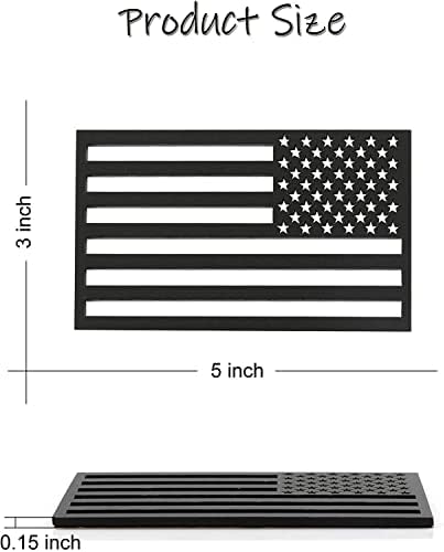 Uyye 3D American Flag Amblem Decal Cut-Out, дебелина 0,15 ”, налепница за акрилни исечени автомобили, додатоци за надворешни