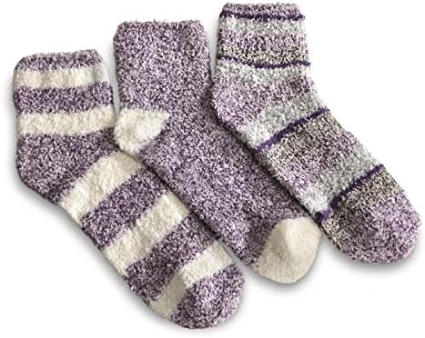 Водич опрема за жени пријатни чорапи за чување четвртина, кадифен супер-мек топло нелизгање анти-лизгачки влезови чорапи идеални за јога пилатес
