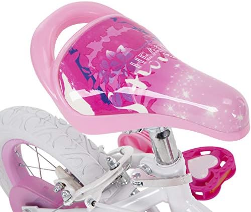 Велосипед на Хафи Дизни принцеза Кид 12 инчи и 16 инчи, Брзо поврзување собрание и редовно собрание, розова