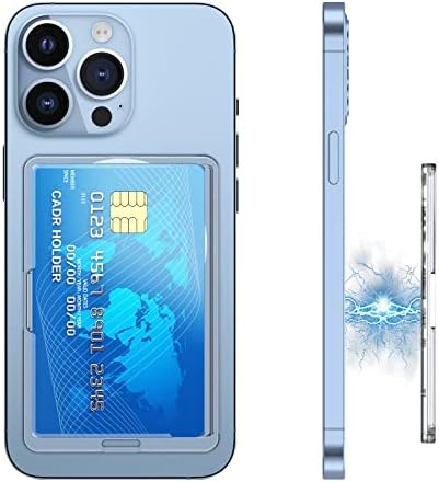Аурокс Магнетски телефонски паричник компатибилен со Magsafe Wallet Minimalist тенок паричник за iPhone 14 Pro Max/14 Plus/14