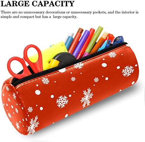 Случај со моливи на геерот, торбичка за моливи, кутија за пенкало, торбичка за пенкало, мала торбичка за моливи, Божиќни снегулки