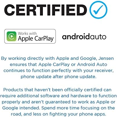 ЈЕНСЕН J1CA7 7-инчен Сертифициран Apple CarPlay Auto Adroid Auto | Двоен DIN Екран На Допир Автомобил Стерео Приемник | Bluetooth Раце