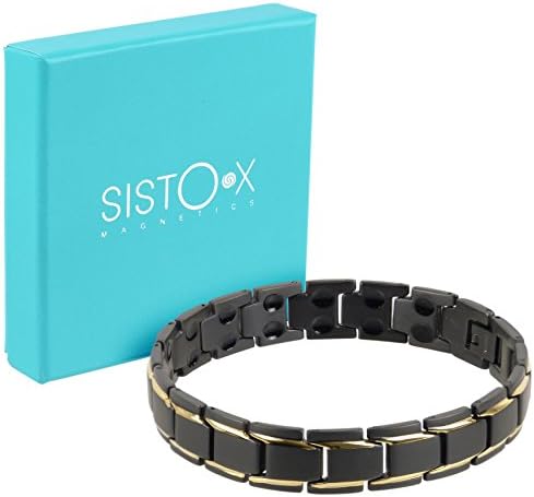 Sisto-X Sisto-X/Titanium нараквица во црна/златна перу терапија неодимиум