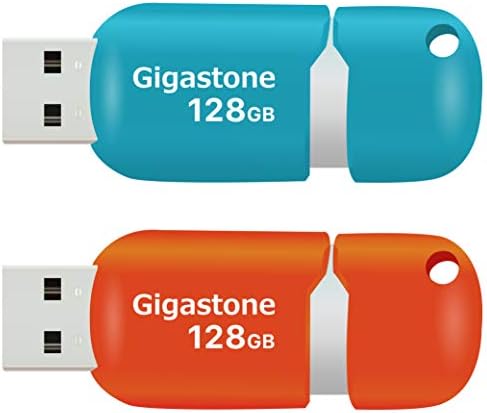 [Gigastone] V10 128GB 2 - ПАКЕТ USB 2.0 Флеш Диск Палецот Диск Меморија Стап Стап Пенкало Диск Капа Повлече Дизајн