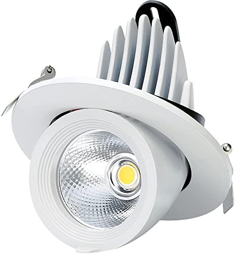 Sduytdg 3-6 инчи безмилотен свет на нафора 3000K/4000K/6000K 360 ° LED LED вдлабнато светло на таванот 5-40W висока светлина светла за плакнење