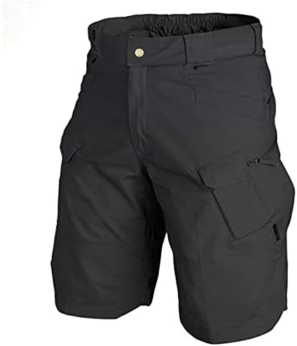 Машки пешачки шорцеви Брзи суви атлетски патувања на отворено за мажи со мулти џеб за риболов кампување обични шорцеви