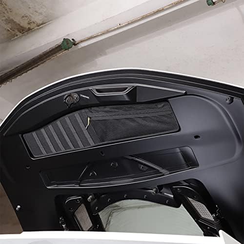 Џебови за складирање на багажникот FGTagtal Car Компатибилен со Chevrolet Corvette C8 2020-2023, Trunk Lid Caps Storage Pox Box Mesh Organiter Tagn, Додатоци за складирање на ентериер