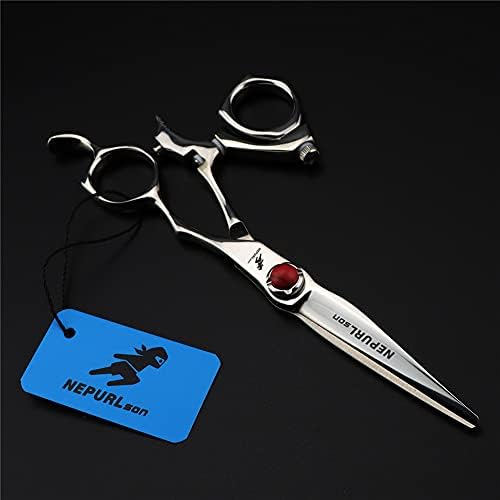 XJPB Лева рака за фризерски ножици Барбер Леви рачни ножици 6.0 инчи јапонски 440C не'рѓосувачки челик за професионален бербер салон
