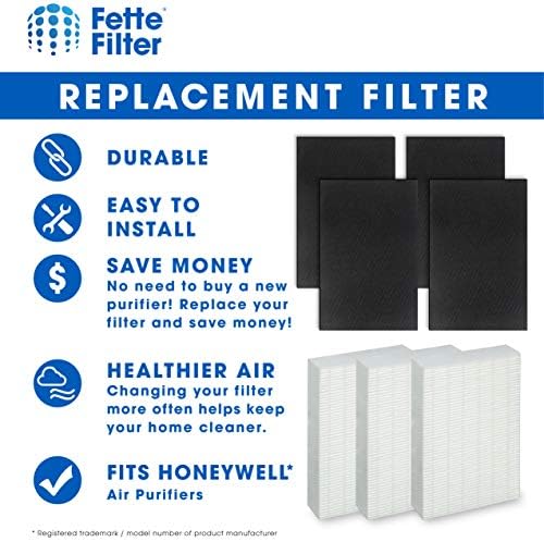 Fette Filter-Филтер за замена на филтерот, вклучувајќи пред-прекинати активирани јаглерод пред-филтери за HPA300 компатибилен