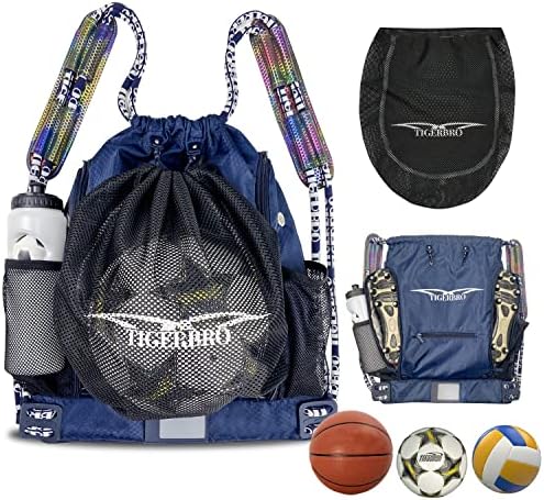 Младинска кошарка на Тигаро, јас фудбалска торба за момчиња и девојчиња -Бек Пакет за фудбал и кошарка и одбојка и ракомет со