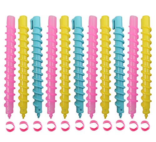 18 парчиња спирална коса Перм прачка цврста влакна Спирална шипка Барбер Фризери за коса Ролери Фризура за виткање Перм прачка